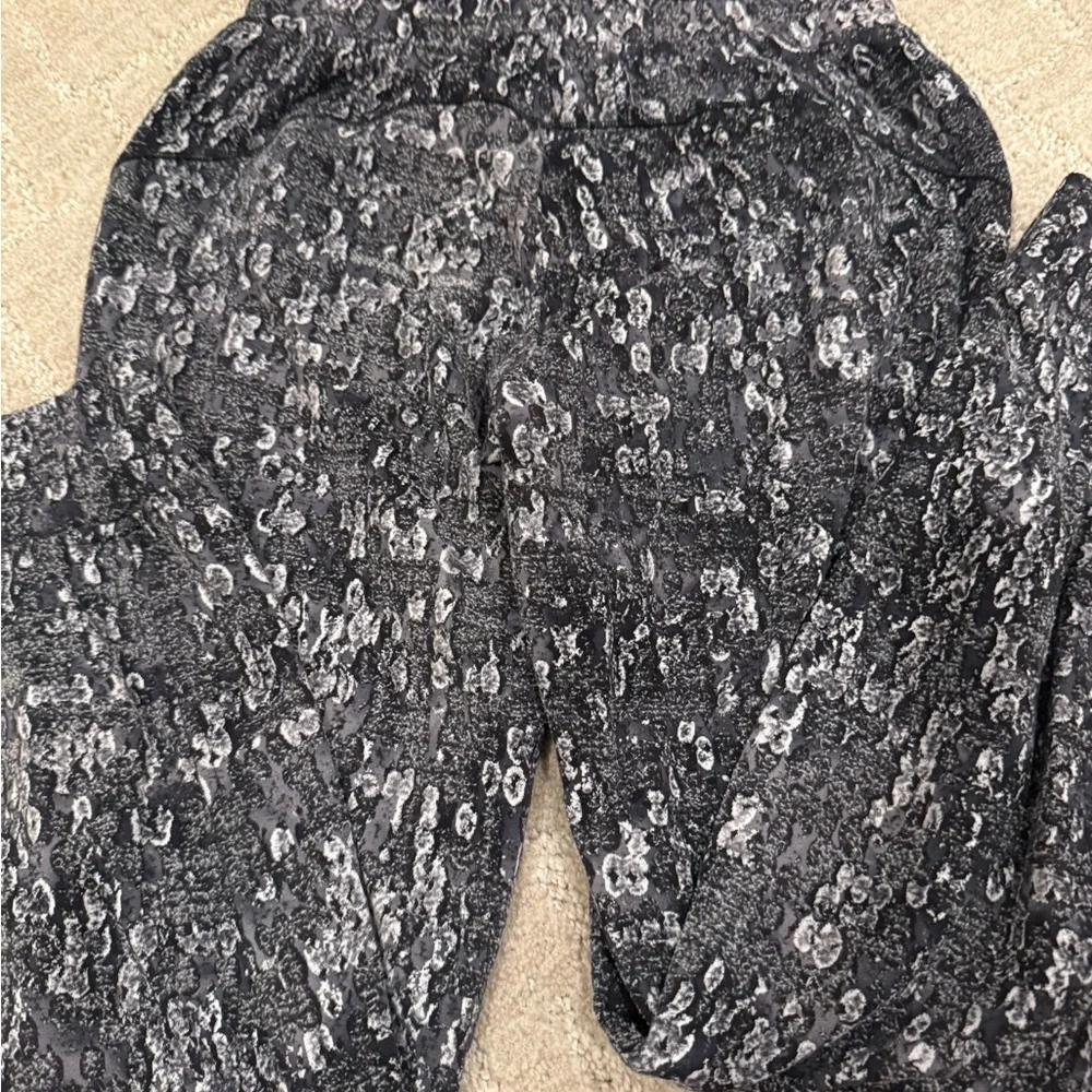 Lululemon Athletica Black and Gray Track Pants with Luxurious Texture